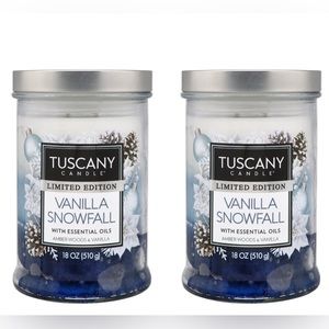 Tuscany Candle Vanilla Snowfall Scented Candle, 18 oz Set of 2